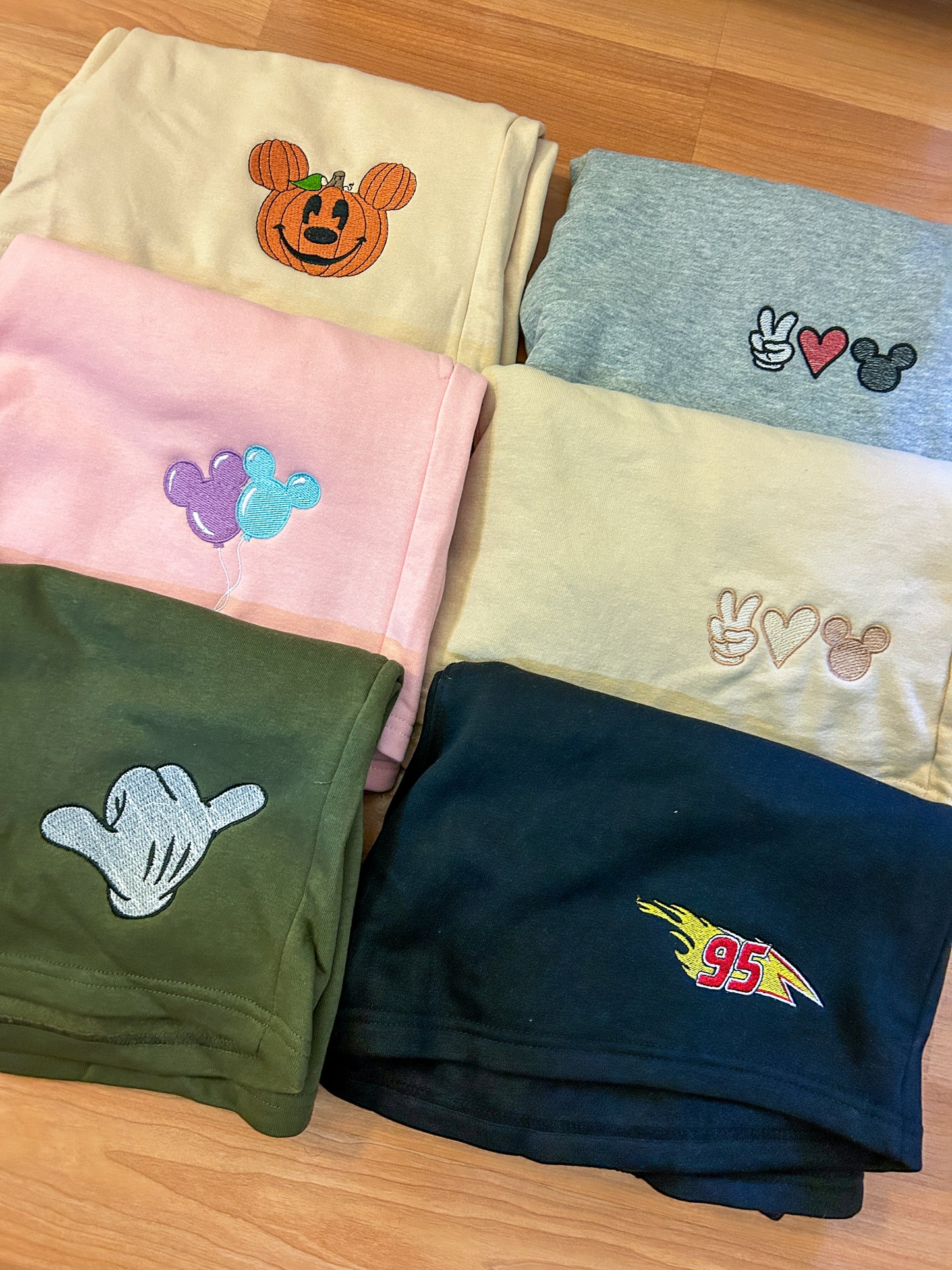 Matching Embroidered Cropped Pocket Hoodie