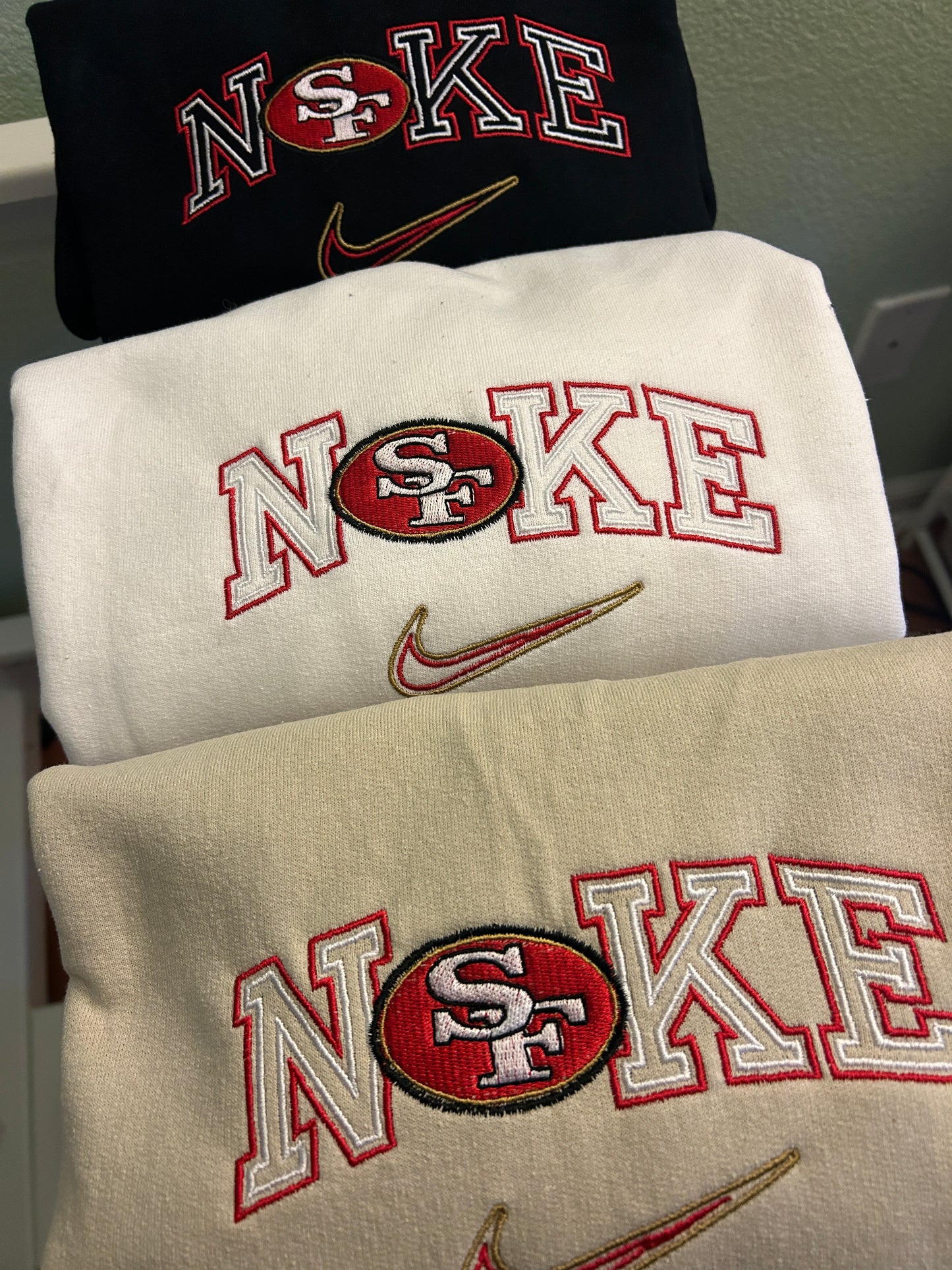 San Francisco Football Embroidered Sweater
