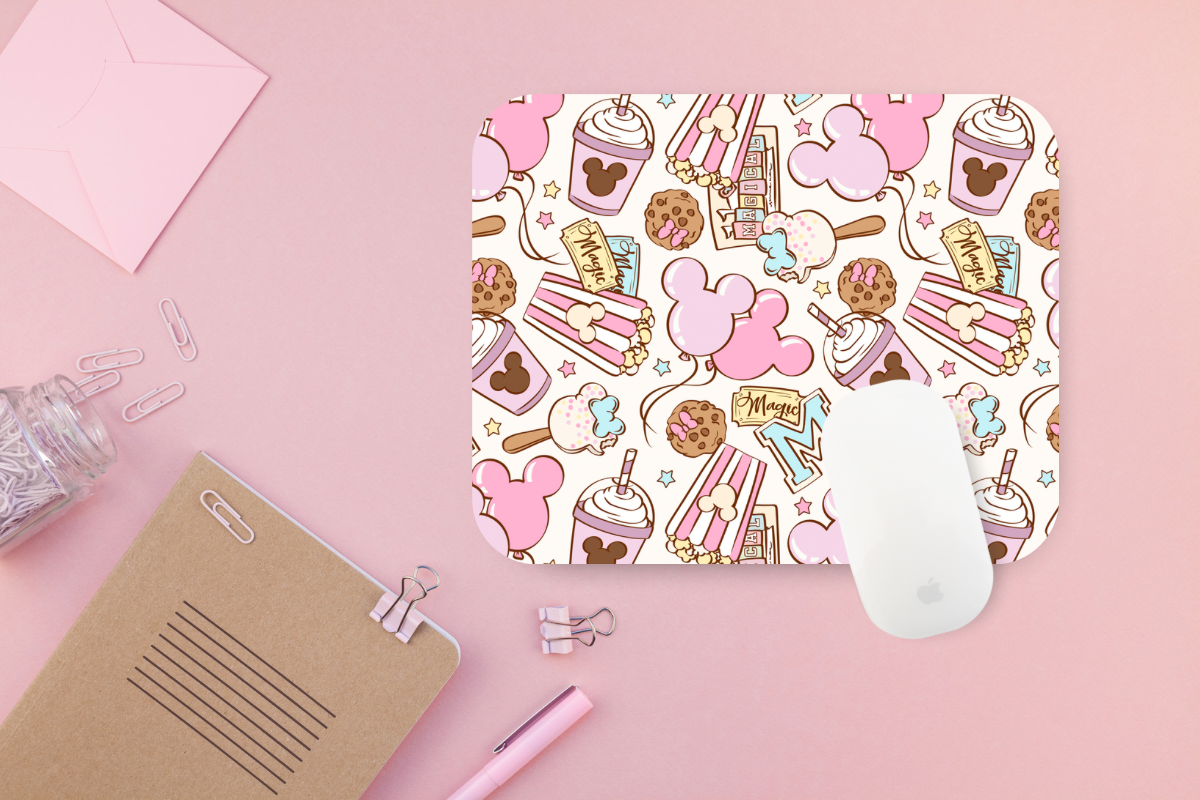 Pink Park Bound Mouse Pad
