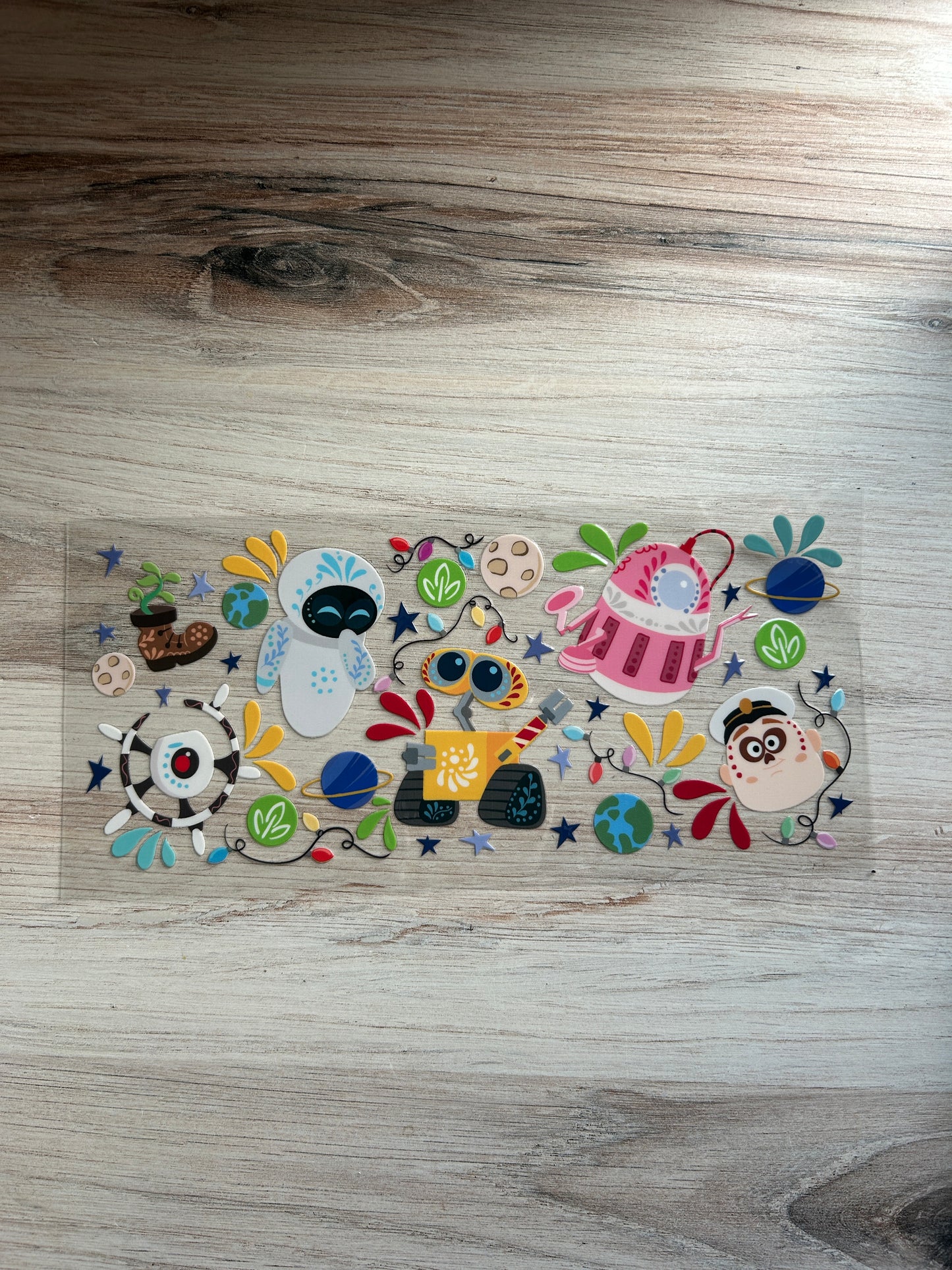 Spooky Robots Cup Wrap