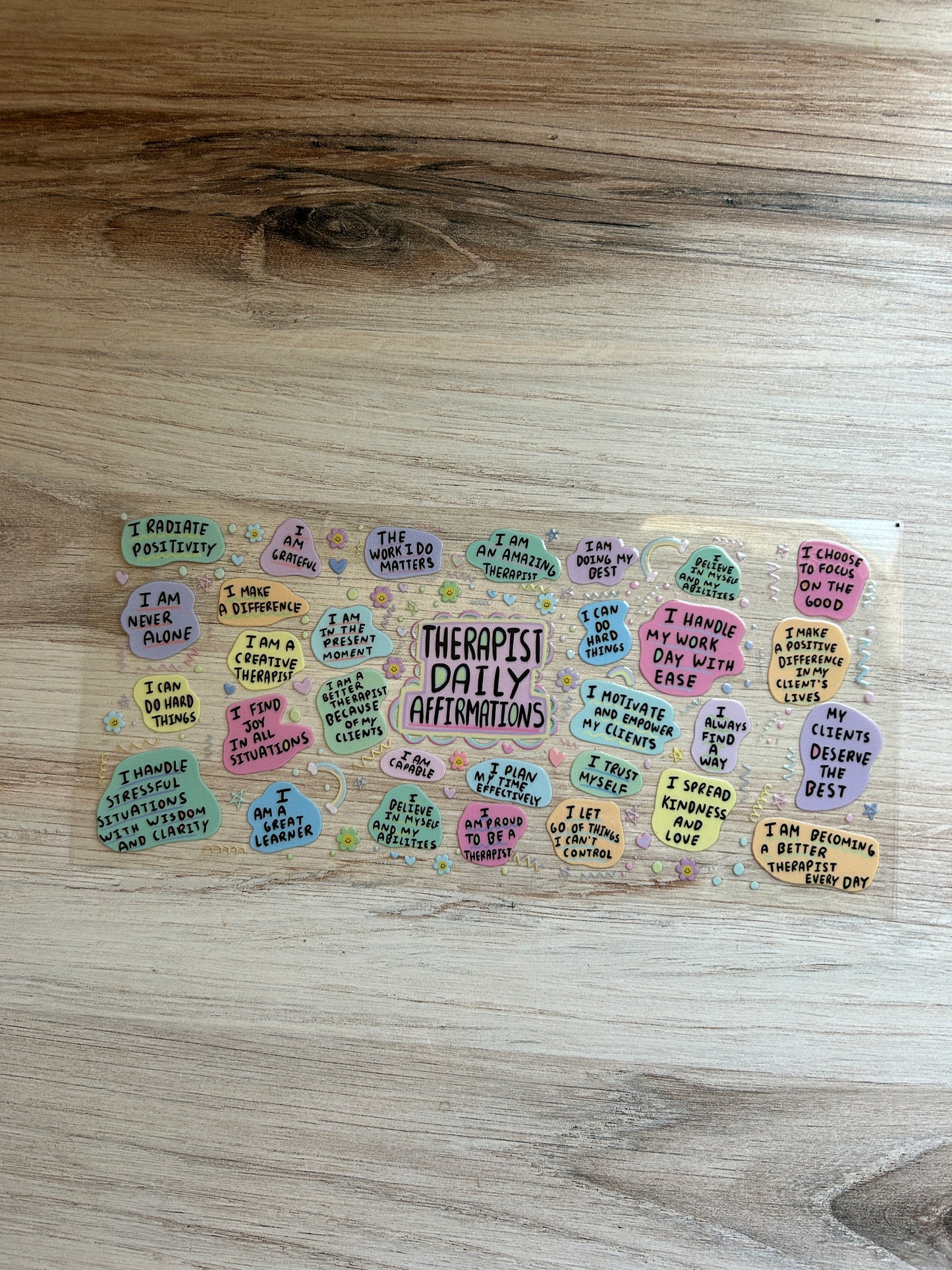 Therapist Affirmations Cup Wrap