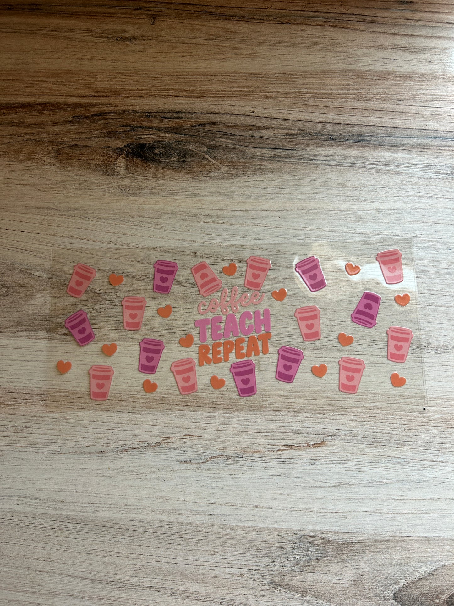 Coffee Teach Repeat Cup Wrap