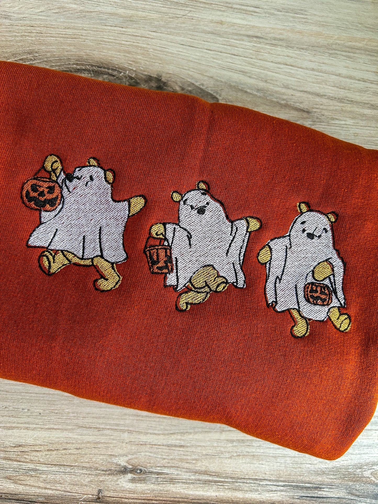 Ghost Bear Embroidered Shirt