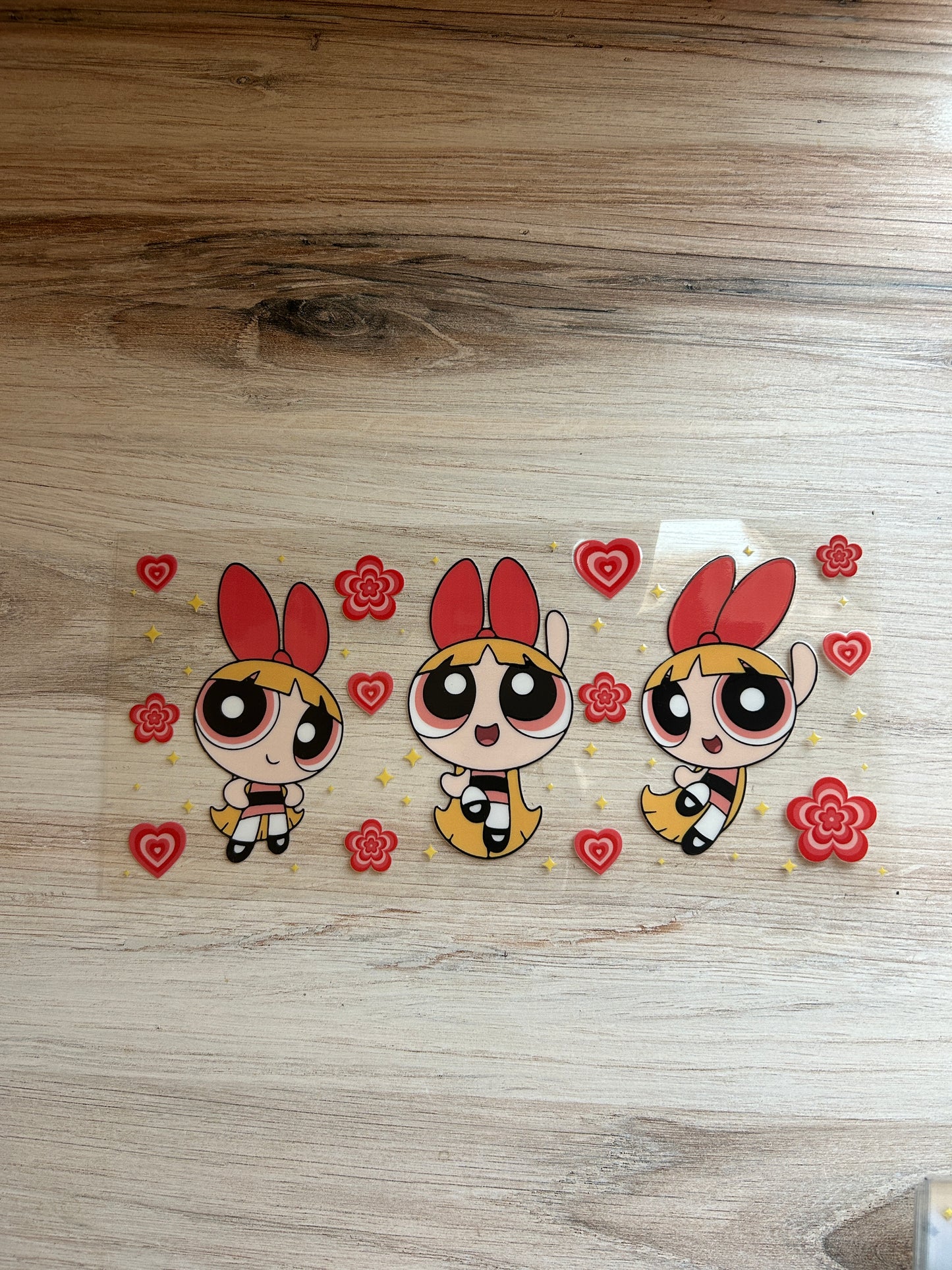 Red Superhero Sister Cup Wrap