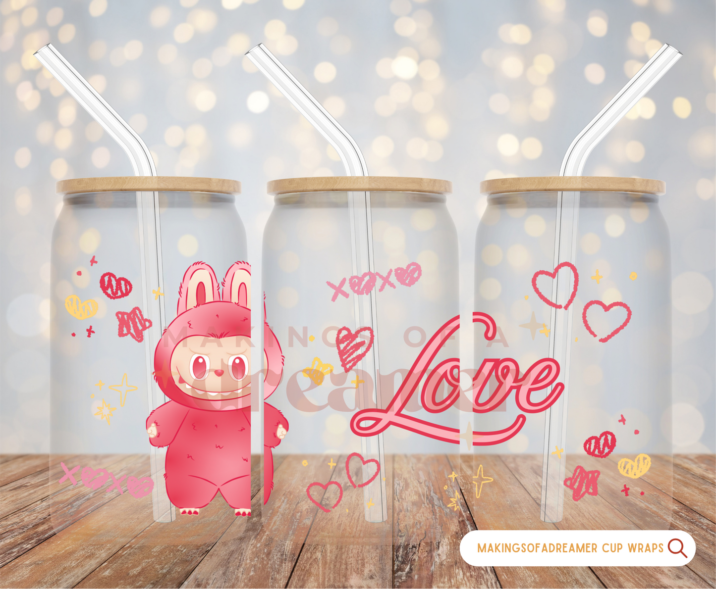 Monster Bubu Glass Cup