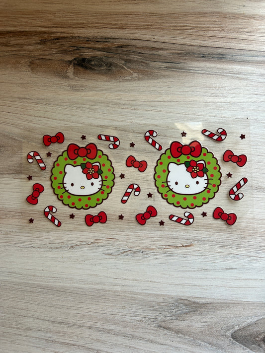 Kawaii Kitty Christmas Cup Wrap