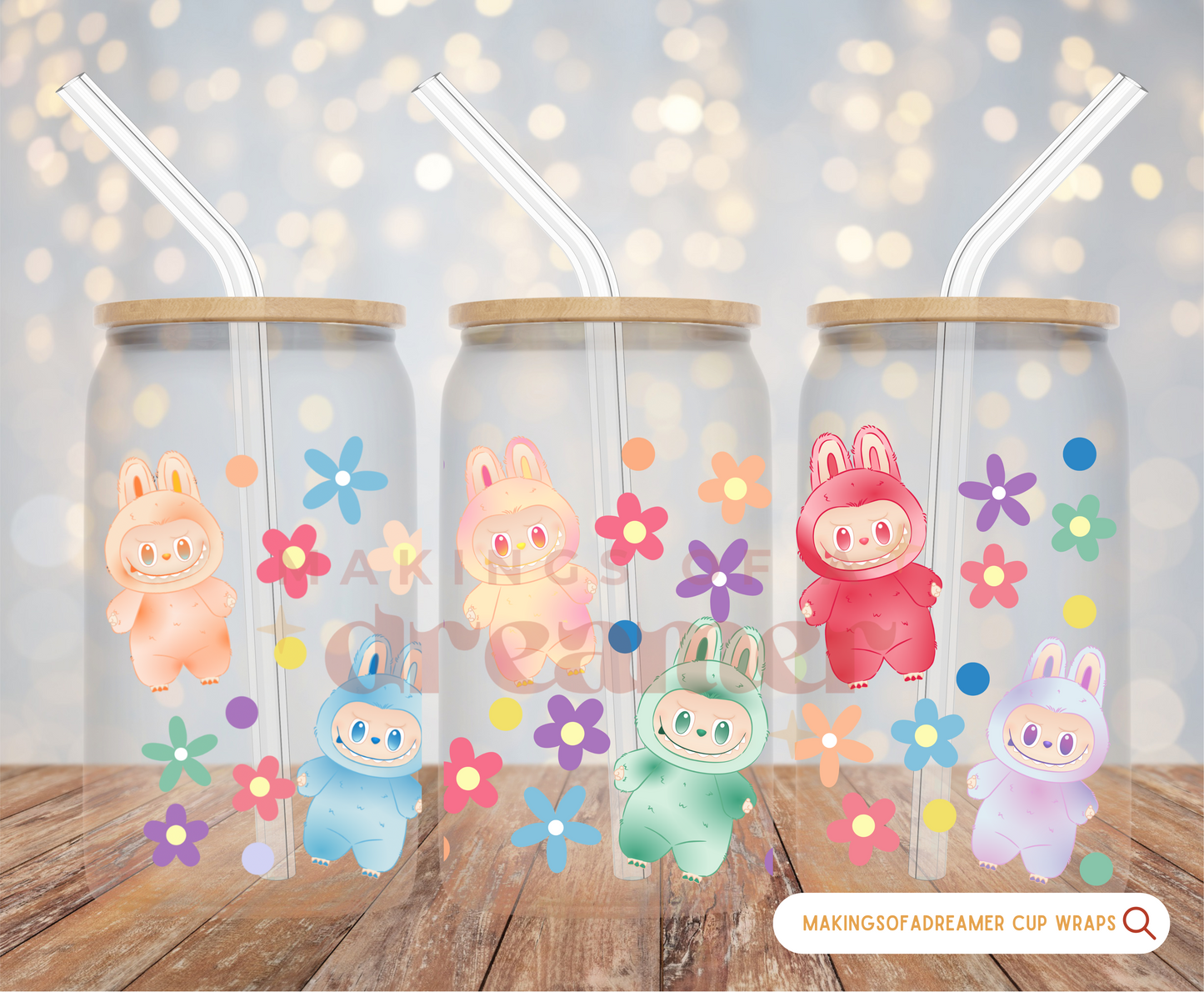Bubu Floral Glass Cup