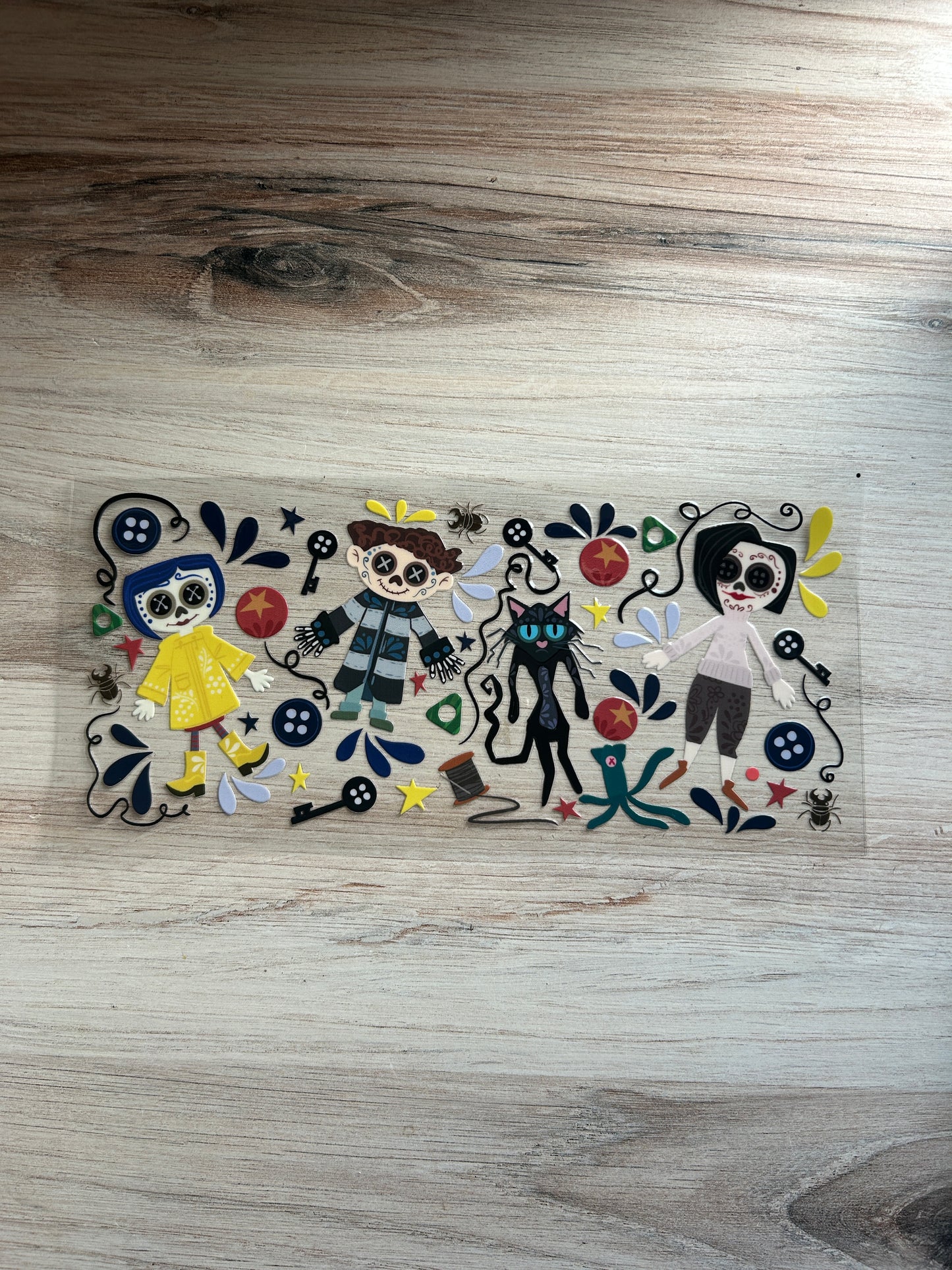 Spooky Coraline Cup Wrap
