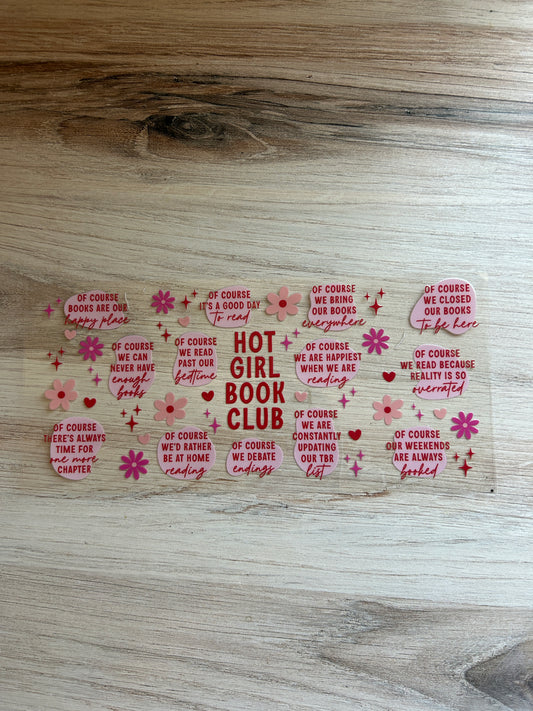 Hot Girl Book Club Cup Wrap