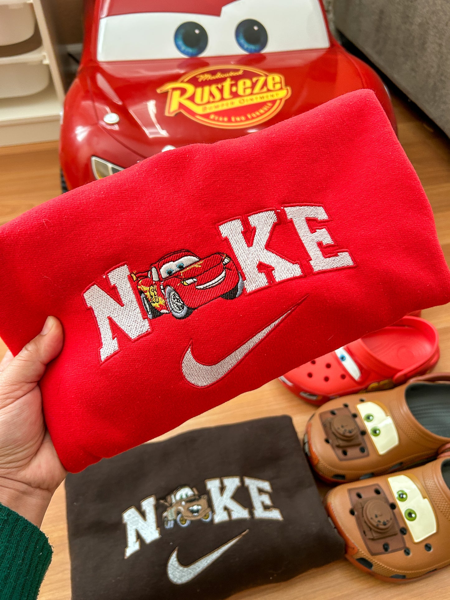 Car Besties Embroidered Sweater