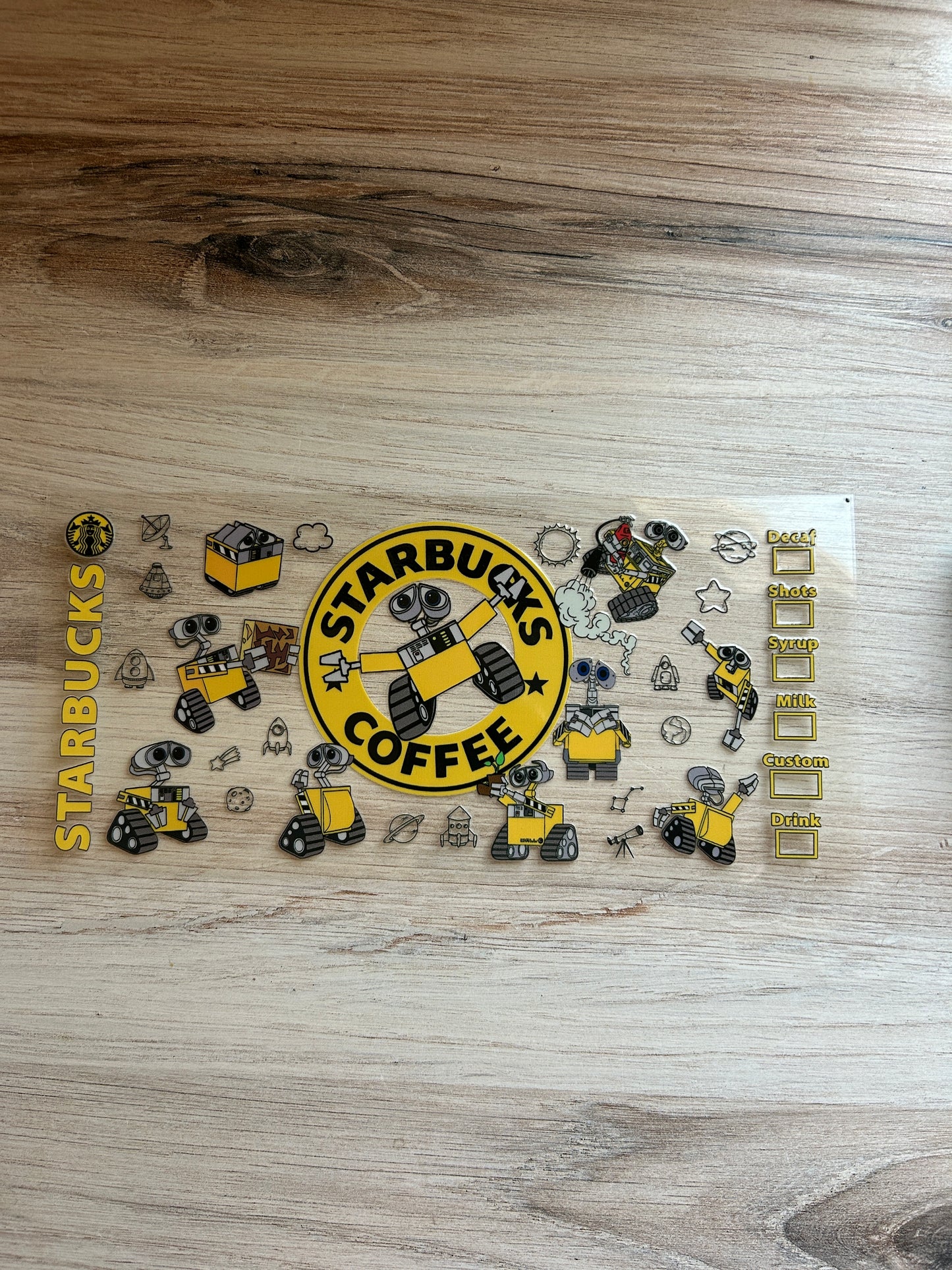 Robot Coffee Cup Wrap