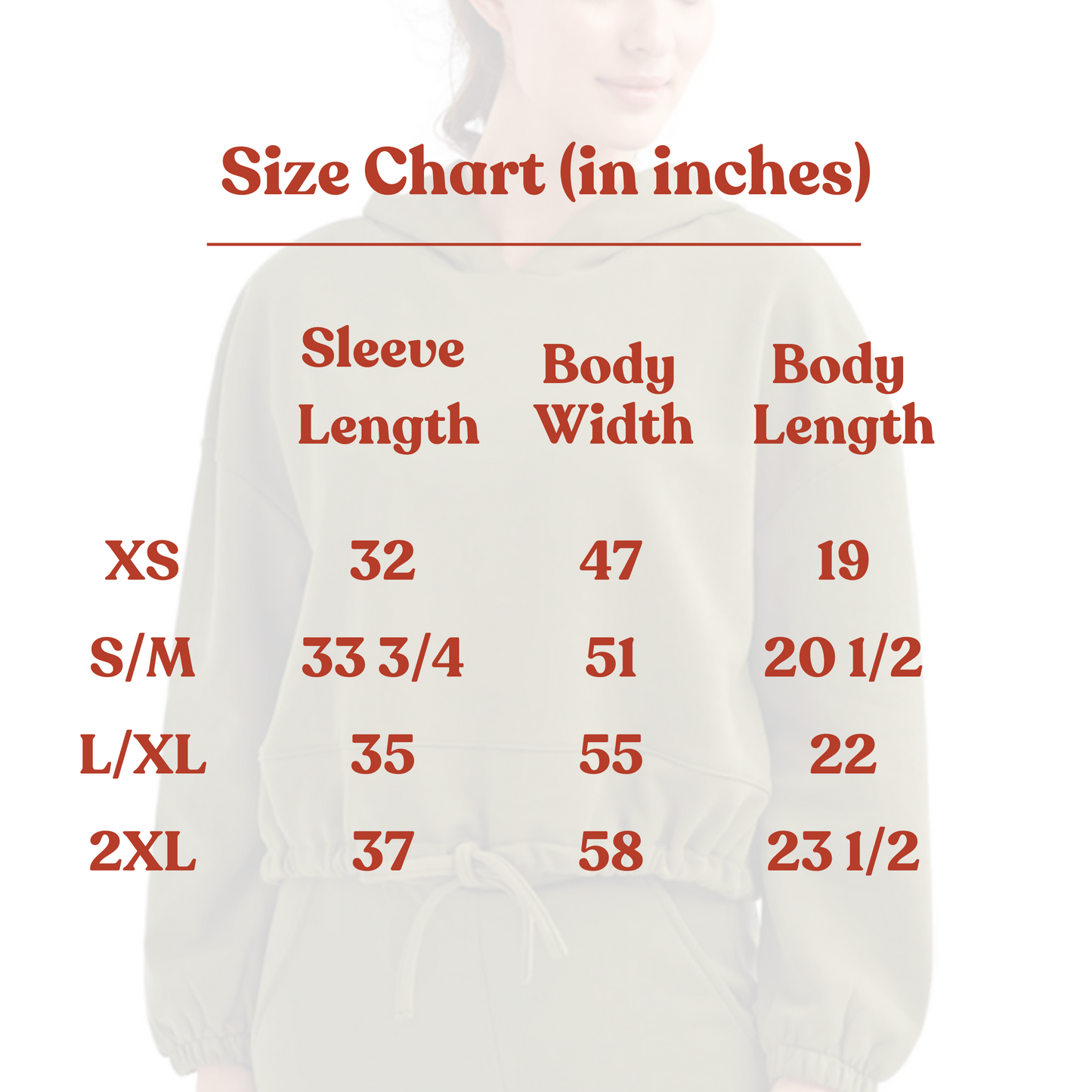Matching Embroidered Cropped Drawstring Hoodie
