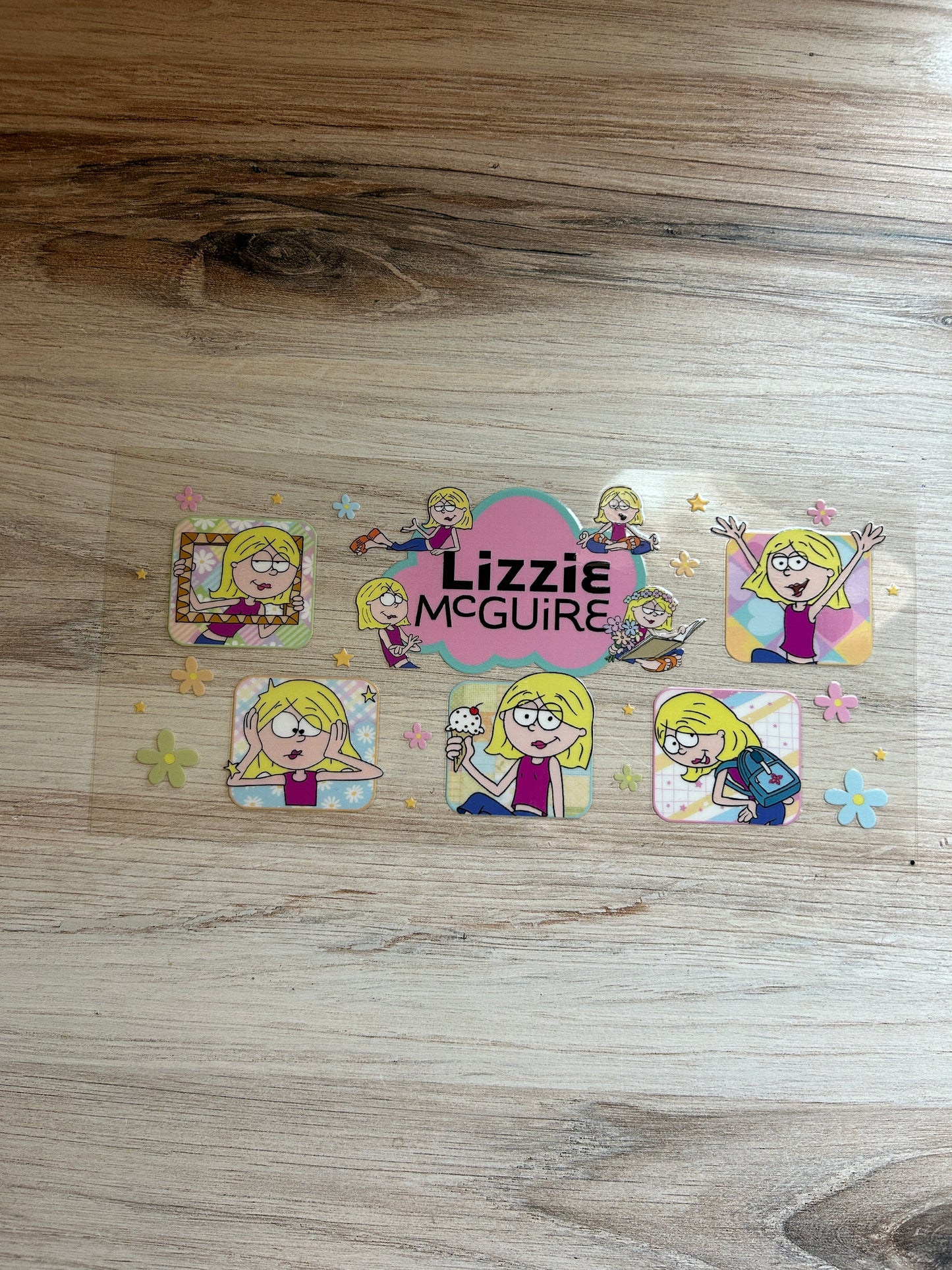 Cartoon Girl Faces Cup Wrap