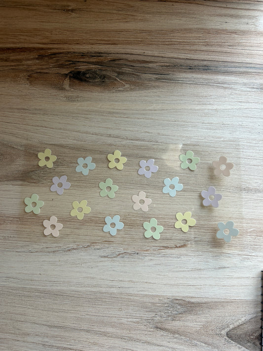 Pastel Flowers Cup Wrap