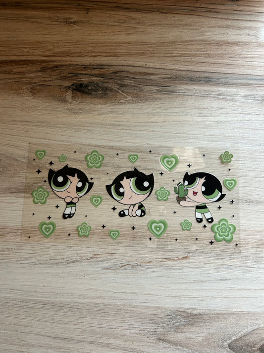 Green Superhero Sister Cup Wrap