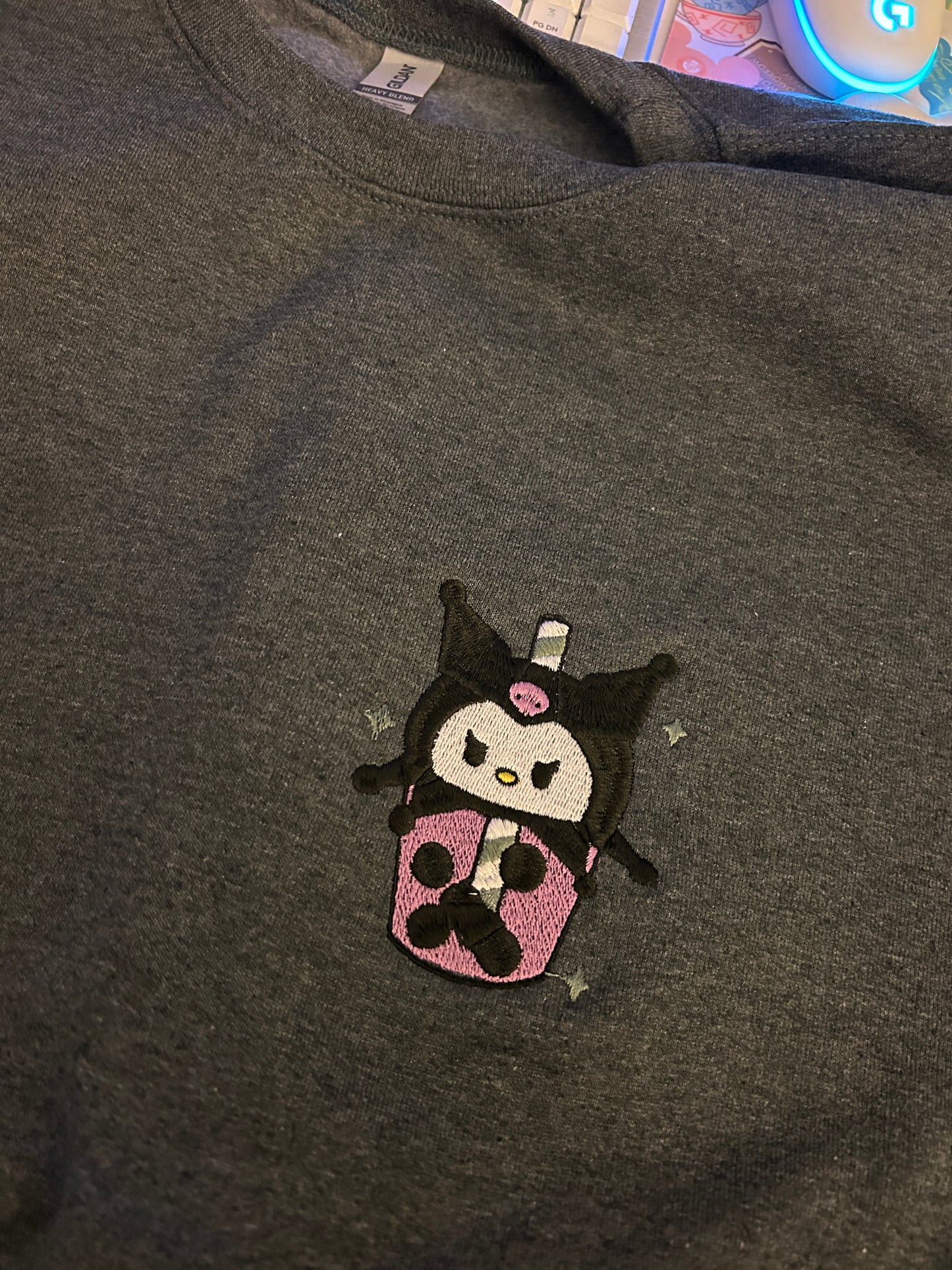 Kawaii Rabbit Boba Collab Embroidered Sweater
