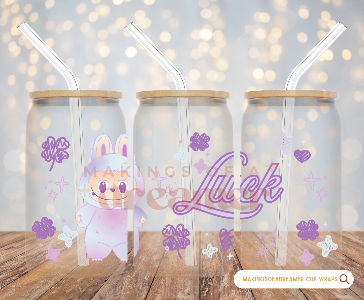 Monster Bubu Glass Cup