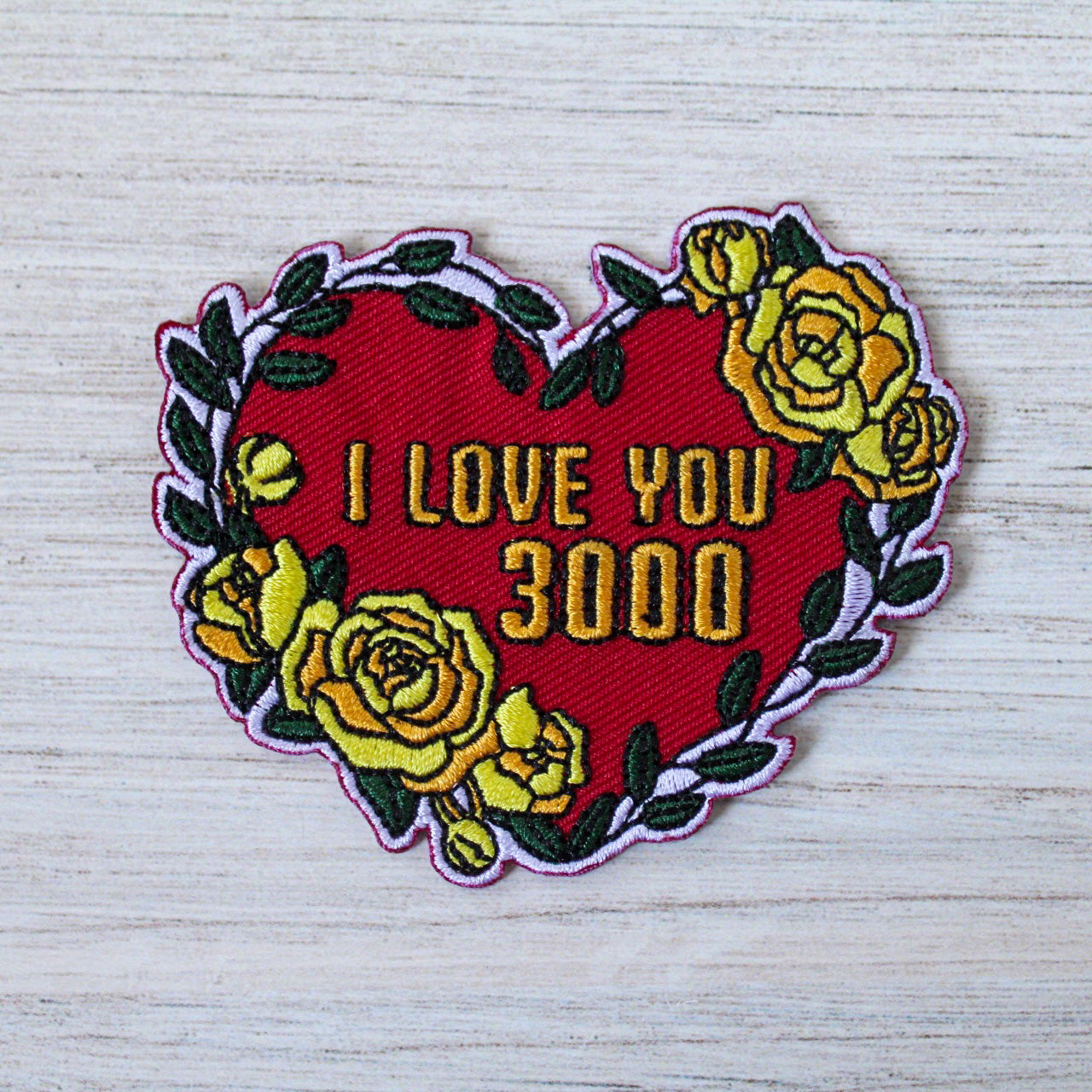I Love You 3000 Iron on Patch