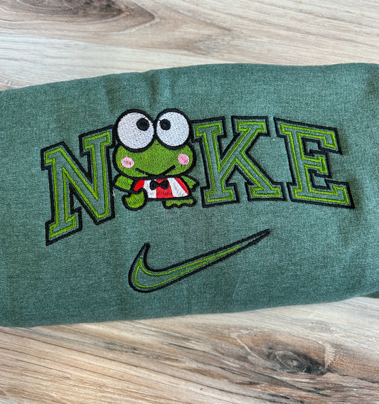 Kawaii Frog Embroidered Sweater