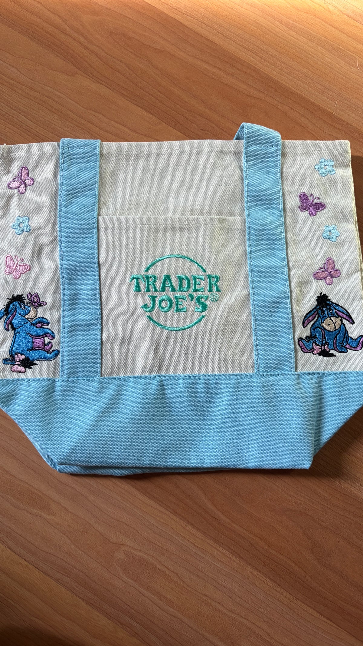 RTS Mini Blue Eeyore Embroidered Tote