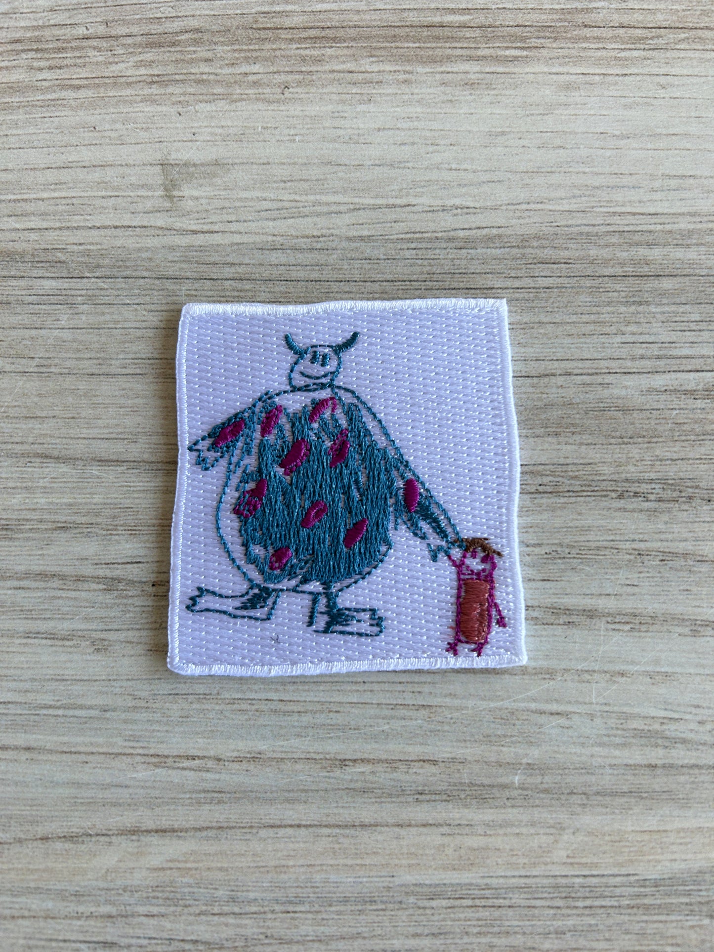 Monster Drawing Iron on Patch