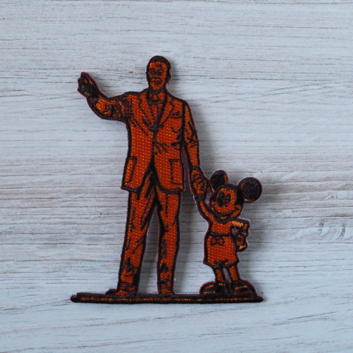 Partners Statue Iron on Patch