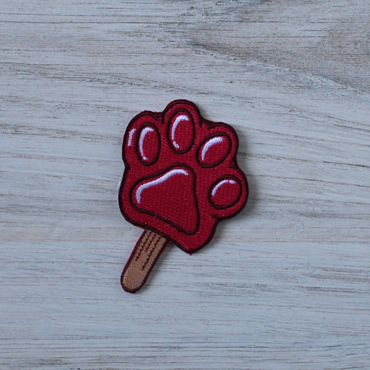 Paw Popsicle Iron on Patch