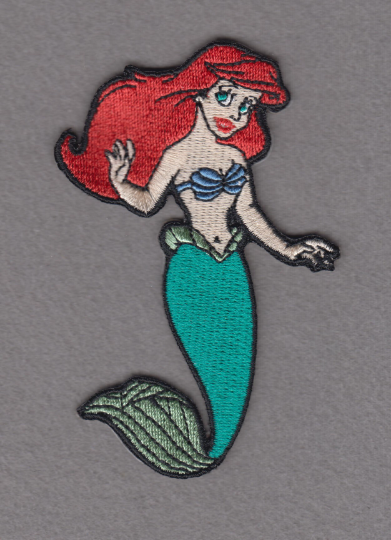 Mermaid Princess Iron on Patch