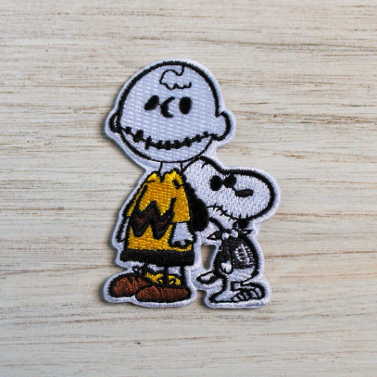 CLEARANCE Spooky Kid and Dog Iron on Patch