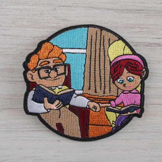 Adventure Couple Holding Hands Iron on Patch