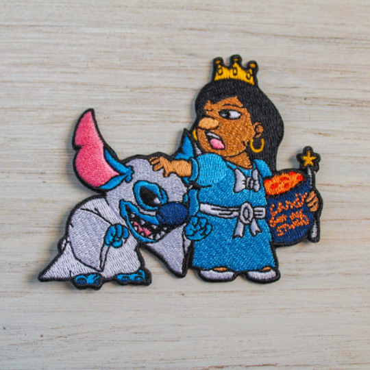Halloween Girl and Lion Iron on Patch
