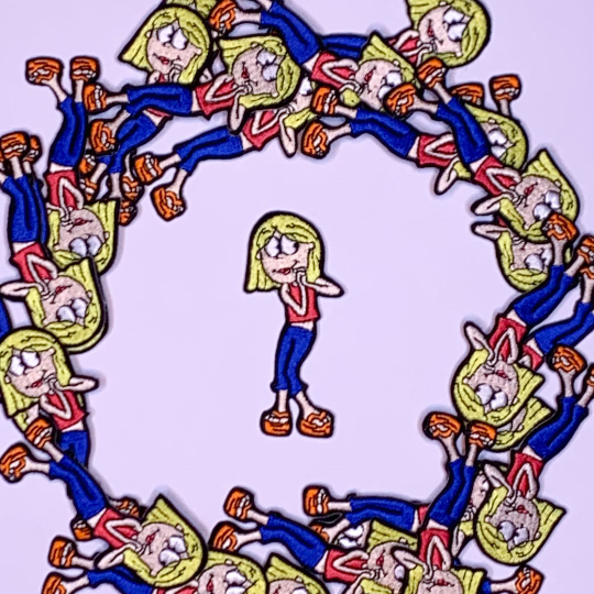 Cartoon Girl Iron on Patch