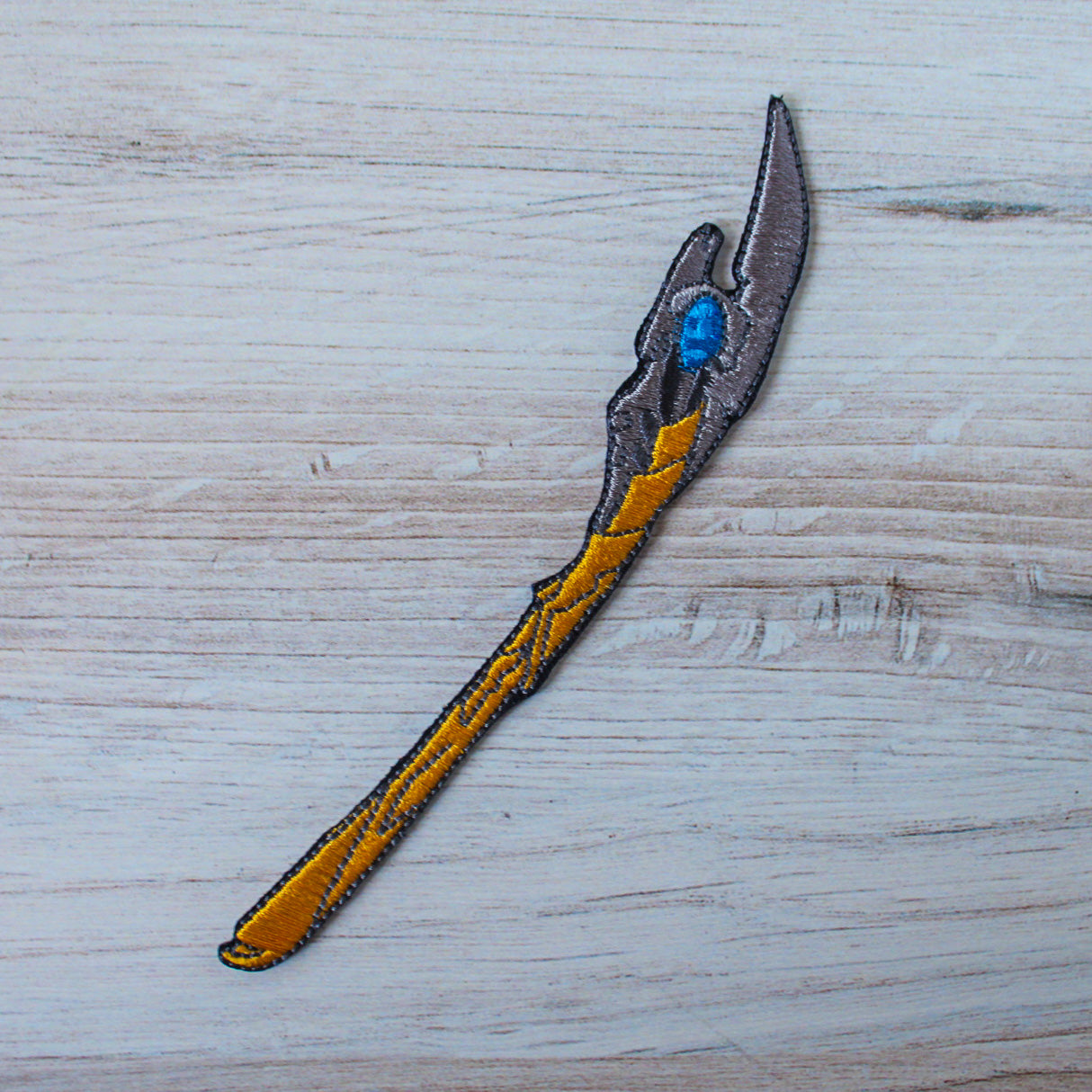 God of Mischief Scepter Iron on Patch