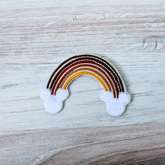 CLEARANCE Mouse Rainbow Iron on Patch