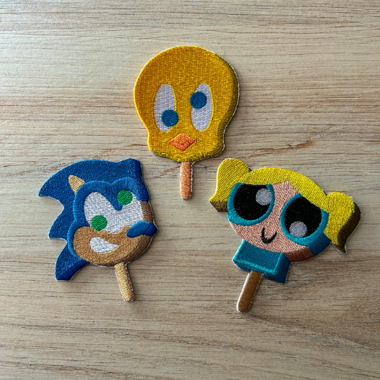 Nostalgic Popsicles Iron on Patch
