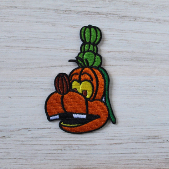 CLEARANCE Silly Pumpkin Iron on Patch