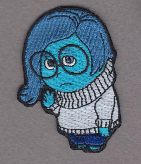 Sad Emotion Iron on Patch