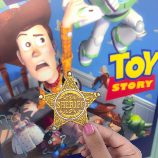 Sheriff Star Badge Iron on Patch