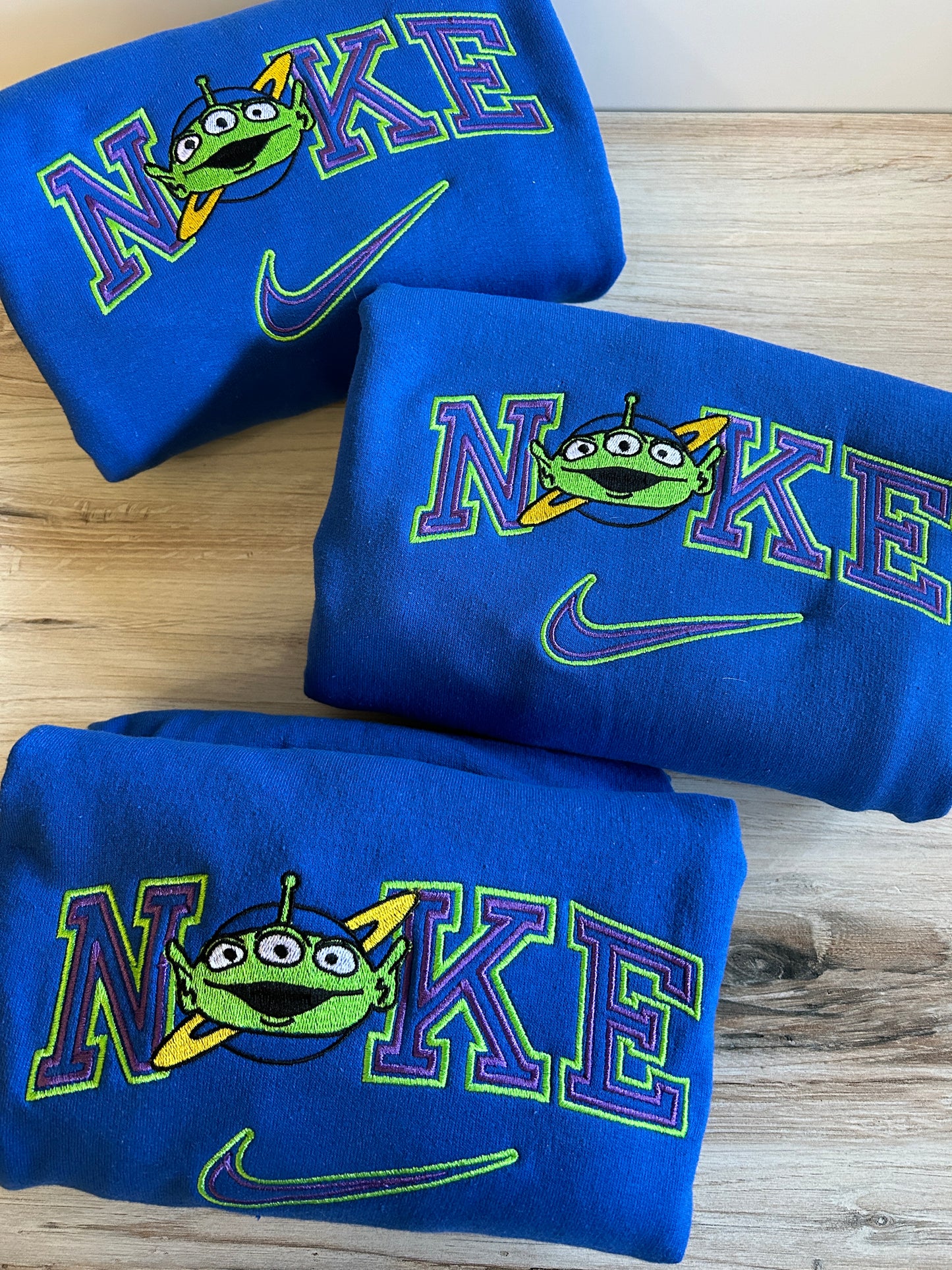 Green Alien Embroidered Sweater