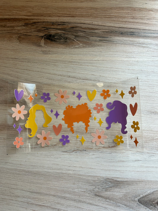Floral Spooky Sisters Cup Wrap