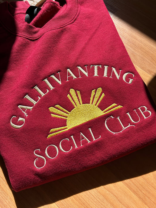 Gallivanting Social Club Embroidered Sweater