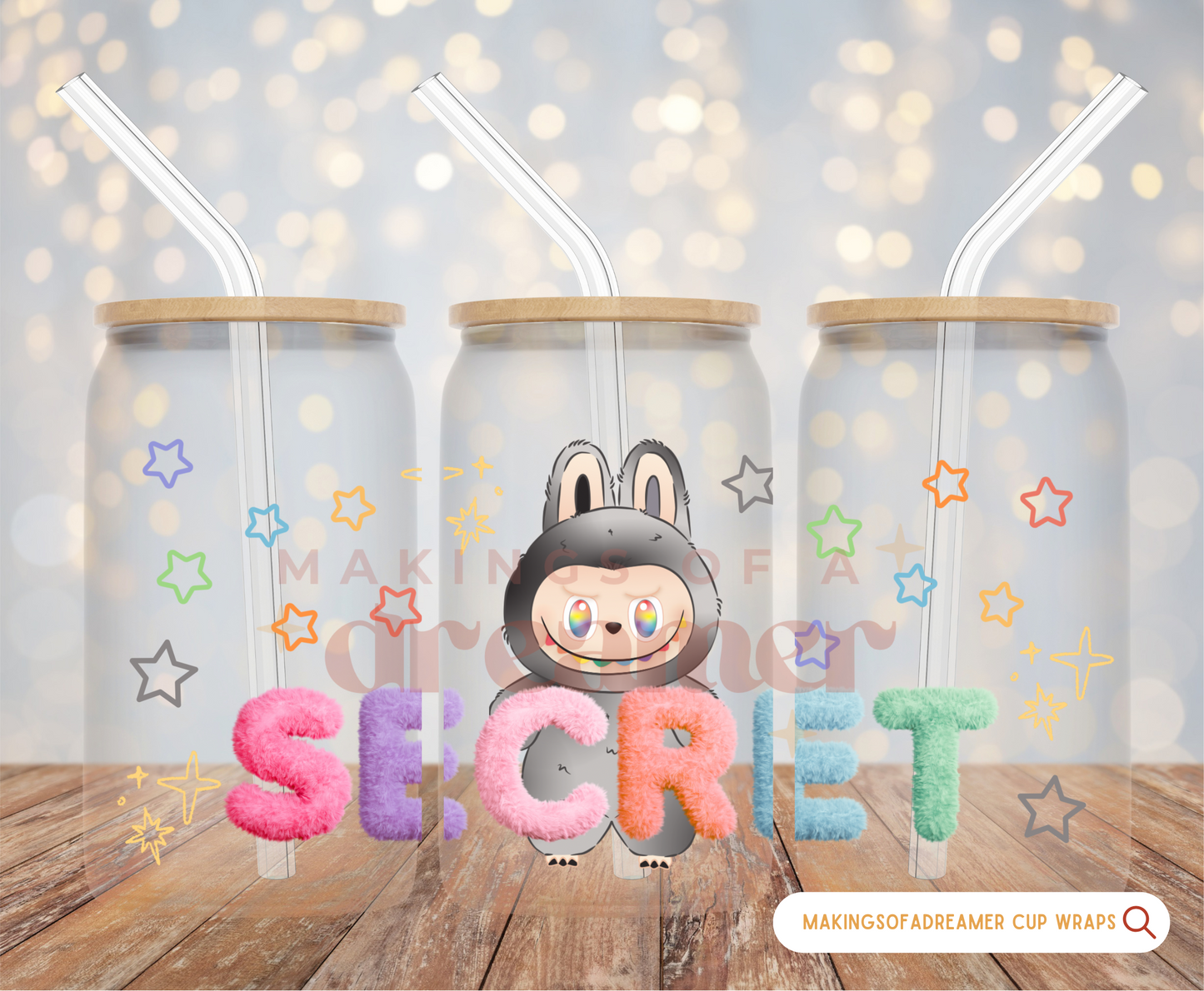 Monster Bubu Glass Cup