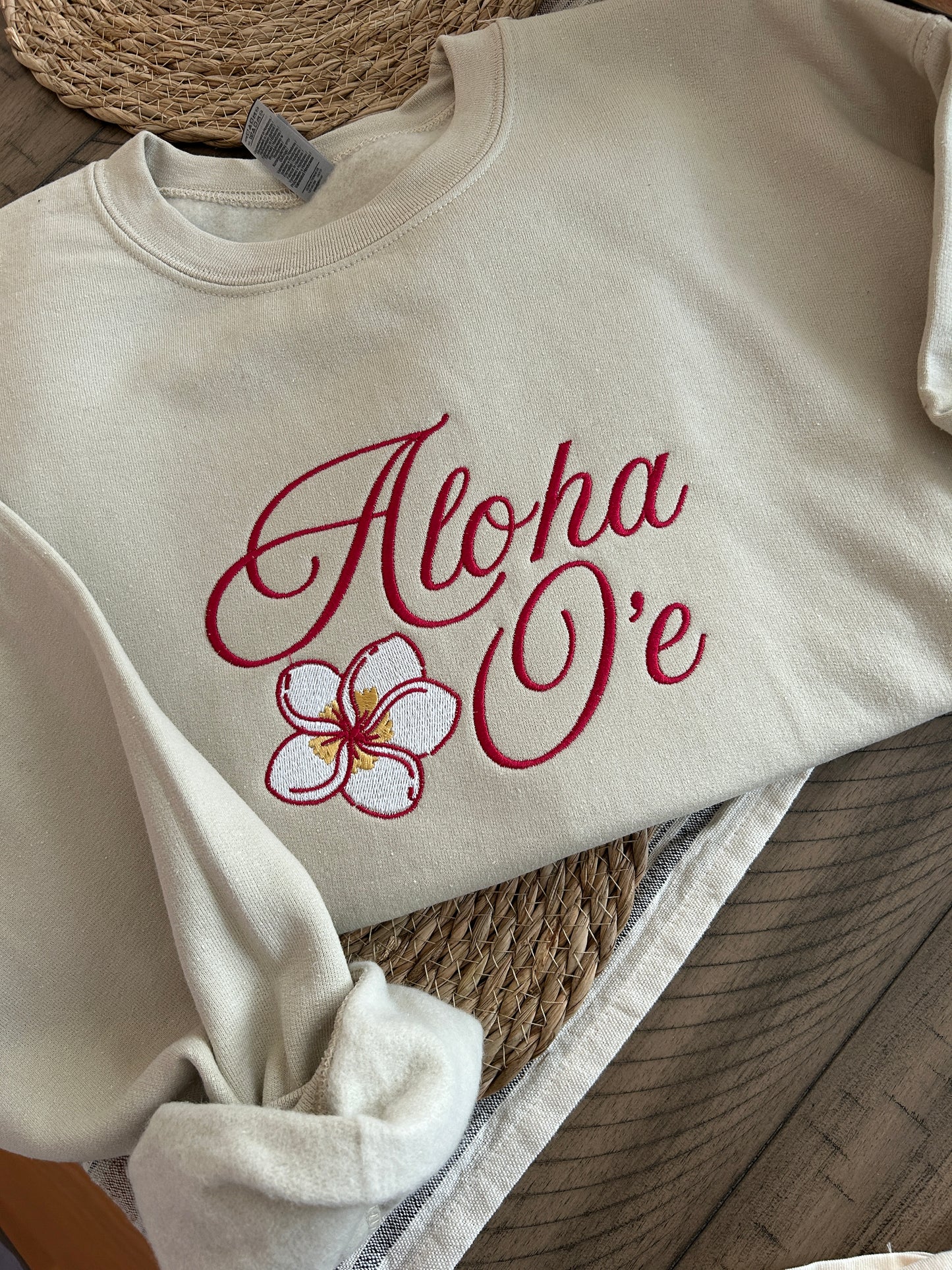 Aloha 'Oe Embroidered Sweater