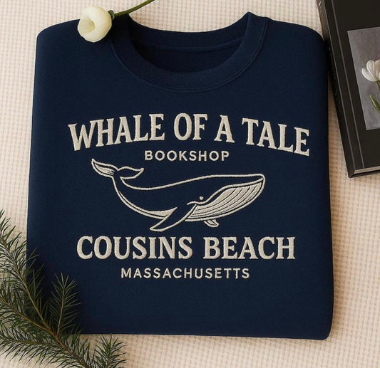 Whale of a Tale Embroidered Sweater