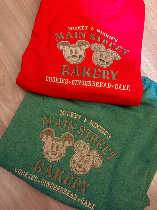 Main Street Bakery Embroidered Sweater