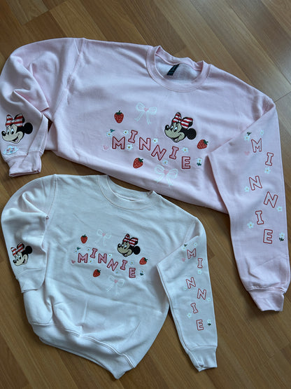 Minnie & Daisy Spring Embroidered Sweater