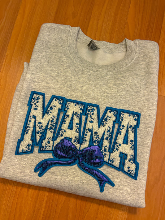 Blue Mama Patch Sweater