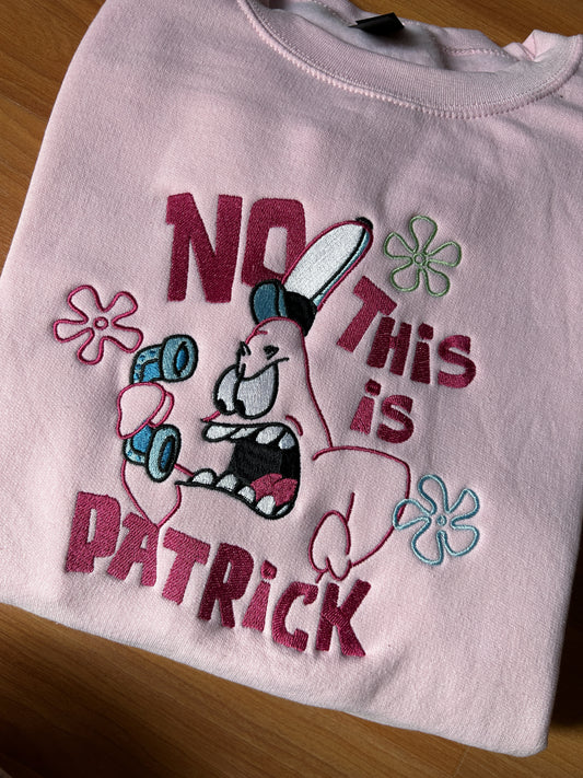 No, This is... Embroidered Sweater