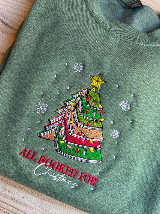 All Booked Embroidered Sweater