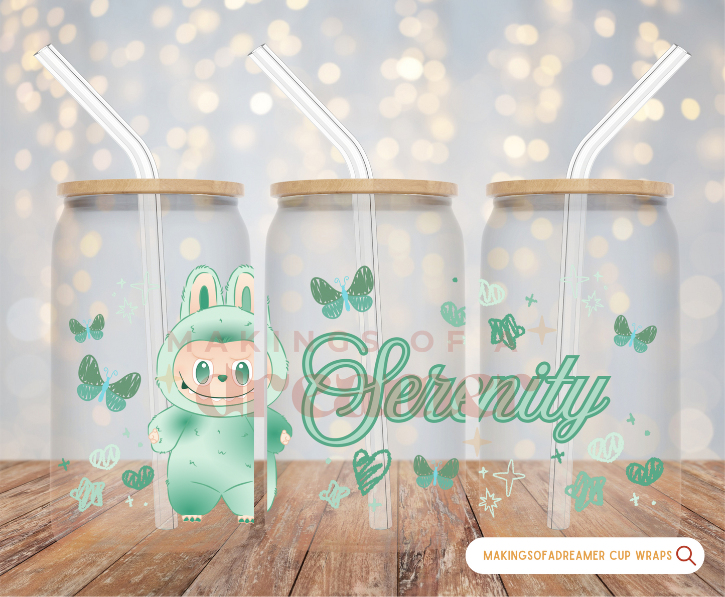 Monster Bubu Glass Cup